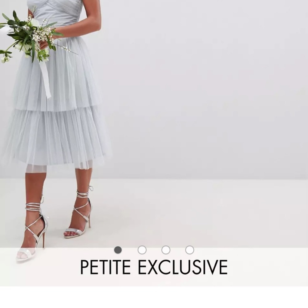 Maya Tulle Bridesmaid Set - Baby blue ruffle two piece - Picture 5 of 16